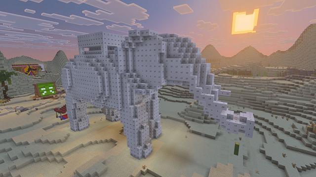 Screenshot of the Minecraft Bedrock Marketplace product Color By Numbers #2 - Desert Nights created by Rabbits Foot Studios.