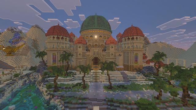 Screenshot of the Minecraft Bedrock Marketplace product Color By Numbers #2 - Desert Nights created by Rabbits Foot Studios.