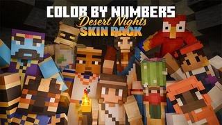 Thumbnail of the Minecraft Bedrock Marketplace product Color By Numbers Desert Nights Skin Pack created by Rabbits Foot Studios.