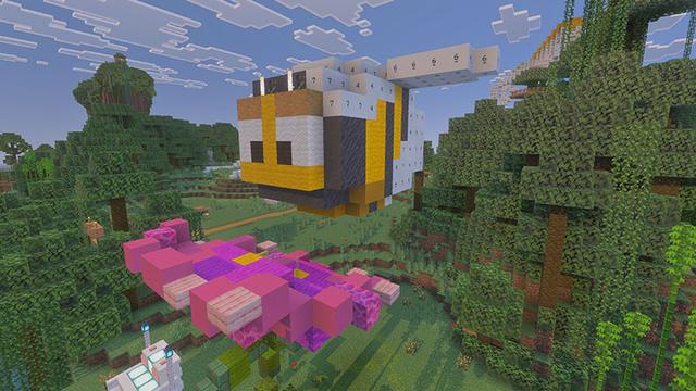 Screenshot of the Minecraft Bedrock Marketplace product Color By Numbers created by Rabbits Foot Studios.