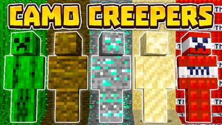 Thumbnail of the Minecraft Bedrock Marketplace product CAMO CREEPERS created by Radium Studio.