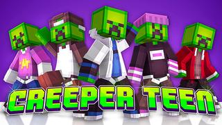 Thumbnail of the Minecraft Bedrock Marketplace product Creeper Teen created by Radium Studio.