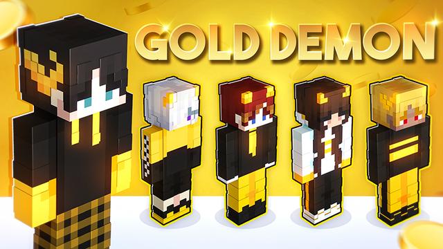 Thumbnail of the Minecraft Bedrock Marketplace product Gold Demon created by Radium Studio.