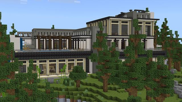 Screenshot of the Minecraft Bedrock Marketplace product MILLIONAIRE MANSION created by Radium Studio.
