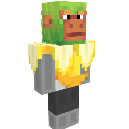 Thumbnail of the Minecraft Bedrock Marketplace product Monkey Banana Suit created by Radium Studio.