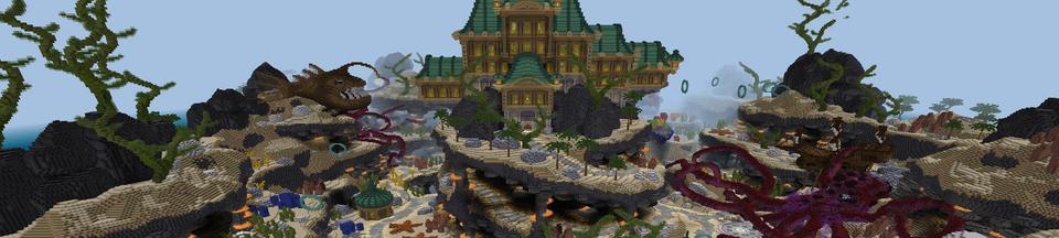 Panorama of the Minecraft Bedrock Marketplace product Abyssal Adventure created by Rainbow Theory.