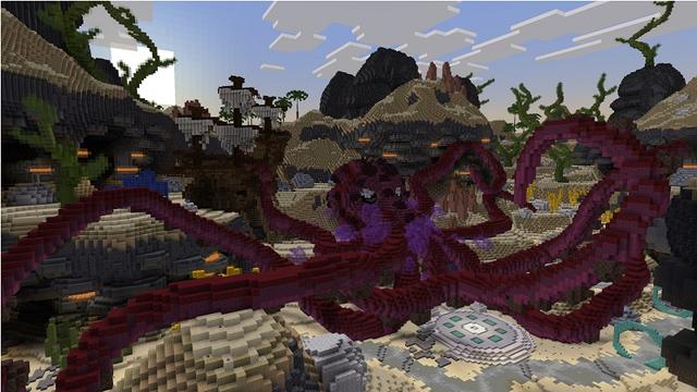 Screenshot of the Minecraft Bedrock Marketplace product Abyssal Adventure created by Rainbow Theory.