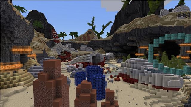Screenshot of the Minecraft Bedrock Marketplace product Abyssal Adventure created by Rainbow Theory.
