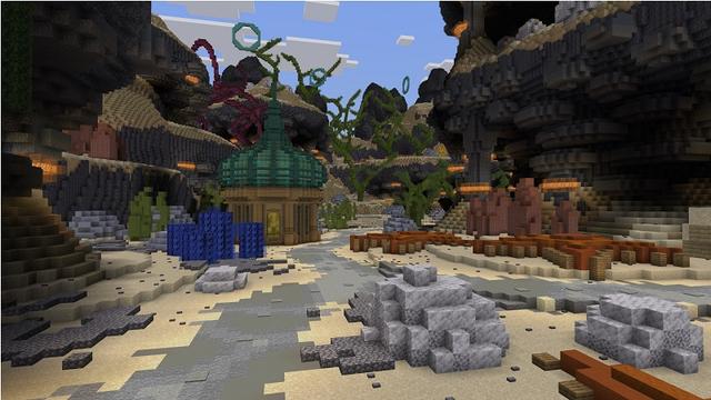 Screenshot of the Minecraft Bedrock Marketplace product Abyssal Adventure created by Rainbow Theory.