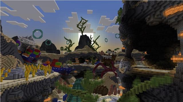 Screenshot of the Minecraft Bedrock Marketplace product Abyssal Adventure created by Rainbow Theory.
