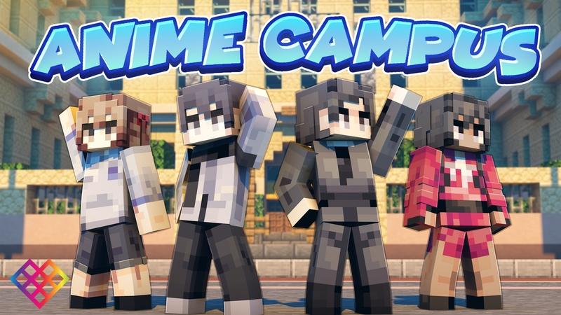 Anime Campus by Rainbow Theory | CHUNK - Minecraft Bedrock Marketplace ...