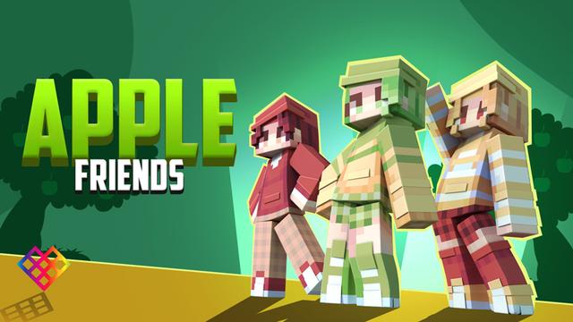 Thumbnail of the Minecraft Bedrock Marketplace product Apple Friends created by Rainbow Theory.