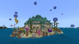 Screenshot of the Minecraft Bedrock Marketplace product Atlantic Palace created by Rainbow Theory.