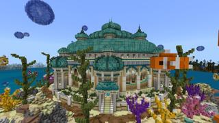Screenshot of the Minecraft Bedrock Marketplace product Atlantic Palace created by Rainbow Theory.