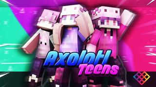 Thumbnail of the Minecraft Bedrock Marketplace product Axolotl Teens created by Rainbow Theory.