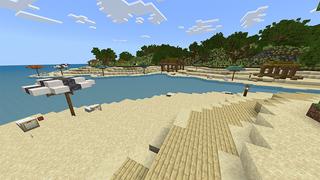Screenshot of the Minecraft Bedrock Marketplace product Strandinsel created by Rainbow Theory.