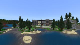 Screenshot of the Minecraft Bedrock Marketplace product Billionaire Mansion created by Rainbow Theory.