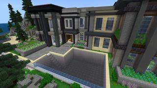 Screenshot of the Minecraft Bedrock Marketplace product Billionaire Mansion created by Rainbow Theory.
