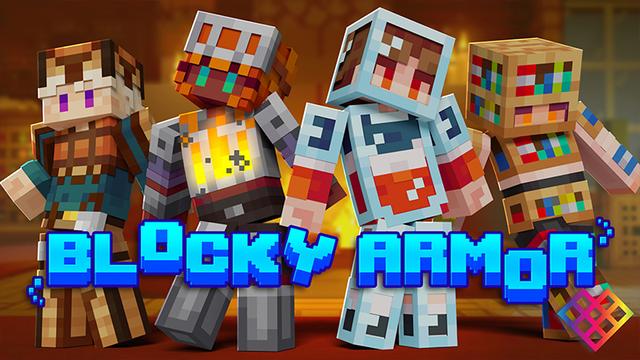 Thumbnail of the Minecraft Bedrock Marketplace product Blocky Armor created by Rainbow Theory.