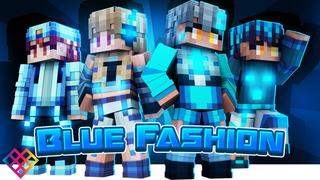 Thumbnail of the Minecraft Bedrock Marketplace product Blue Fashion created by Rainbow Theory.