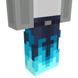 Thumbnail of the Minecraft Bedrock Marketplace product Blue Fire Jeans created by Rainbow Theory.