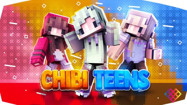 Thumbnail of the Minecraft Bedrock Marketplace product Chibi Teens created by Rainbow Theory.