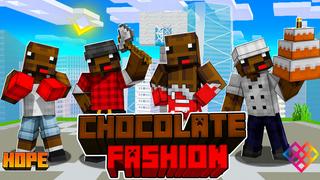 Thumbnail of the Minecraft Bedrock Marketplace product Chocolate Fashion created by Rainbow Theory.