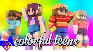 Thumbnail of the Minecraft Bedrock Marketplace product Colorful Teens created by Rainbow Theory.