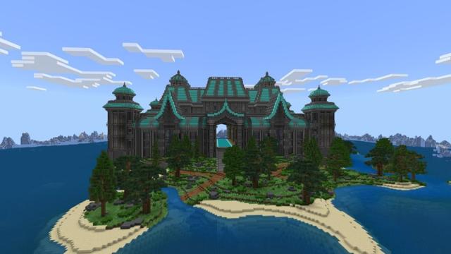 Screenshot of the Minecraft Bedrock Marketplace product Diamond Palace created by Rainbow Theory.