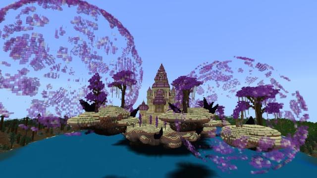 Screenshot of the Minecraft Bedrock Marketplace product End Palace created by Rainbow Theory.
