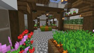 Screenshot of the Minecraft Bedrock Marketplace product Find the Button created by Rainbow Theory.
