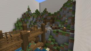 Screenshot of the Minecraft Bedrock Marketplace product Find the Button created by Rainbow Theory.