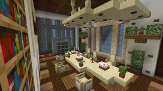 Screenshot of the Minecraft Bedrock Marketplace product Flying Mansion created by Rainbow Theory.