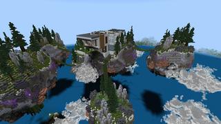Screenshot of the Minecraft Bedrock Marketplace product Flying Mansion created by Rainbow Theory.