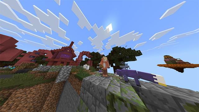 Screenshot of the Minecraft Bedrock Marketplace product FoxBlock created by Rainbow Theory.