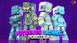 Thumbnail of the Minecraft Bedrock Marketplace product Futuristic Techno Robots 2 created by Rainbow Theory.