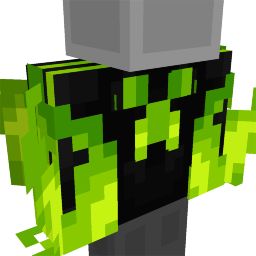 Thumbnail of the Minecraft Bedrock Marketplace product Green Fire Creeper Hoodie created by Rainbow Theory.