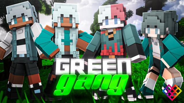 Thumbnail of the Minecraft Bedrock Marketplace product Green Gang created by Rainbow Theory.