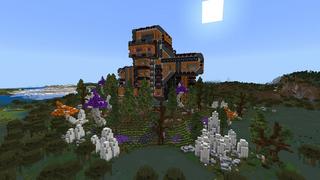 Screenshot of the Minecraft Bedrock Marketplace product Hacker Base created by Rainbow Theory.