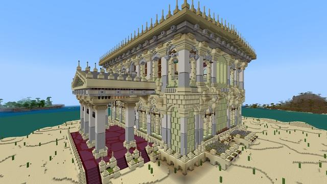 Screenshot of the Minecraft Bedrock Marketplace product Hacker Desert Temple created by Rainbow Theory.