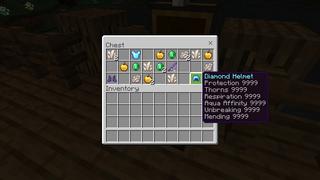 Screenshot of the Minecraft Bedrock Marketplace product Halloween Hacker Tools created by Rainbow Theory.