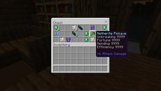 Screenshot of the Minecraft Bedrock Marketplace product Halloween Hacker Tools created by Rainbow Theory.