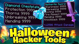 Thumbnail of the Minecraft Bedrock Marketplace product Halloween Hacker Tools created by Rainbow Theory.