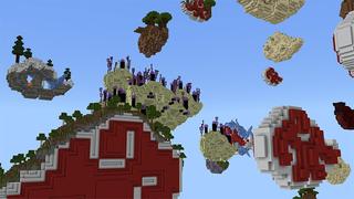 Screenshot of the Minecraft Bedrock Marketplace product How To Live Inside a Red Cloud created by Rainbow Theory.