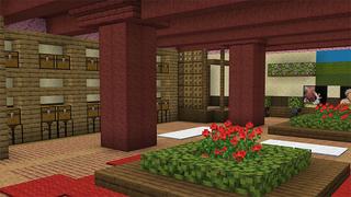 Screenshot of the Minecraft Bedrock Marketplace product How To Live Inside a Red Cloud created by Rainbow Theory.