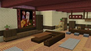 Screenshot of the Minecraft Bedrock Marketplace product How To Live Inside a Red Cloud created by Rainbow Theory.