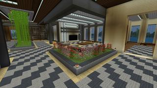 Screenshot of the Minecraft Bedrock Marketplace product Island Hacker Mansion created by Rainbow Theory.