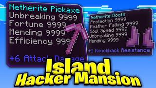Thumbnail of the Minecraft Bedrock Marketplace product Island Hacker Mansion created by Rainbow Theory.