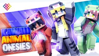 Thumbnail of the Minecraft Bedrock Marketplace product Kawaii Animal Onesies created by Rainbow Theory.