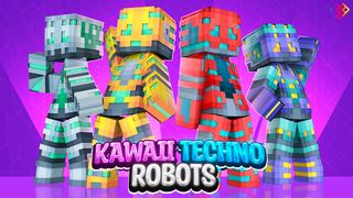 Thumbnail of the Minecraft Bedrock Marketplace product Kawaii Techno Robots created by Rainbow Theory.